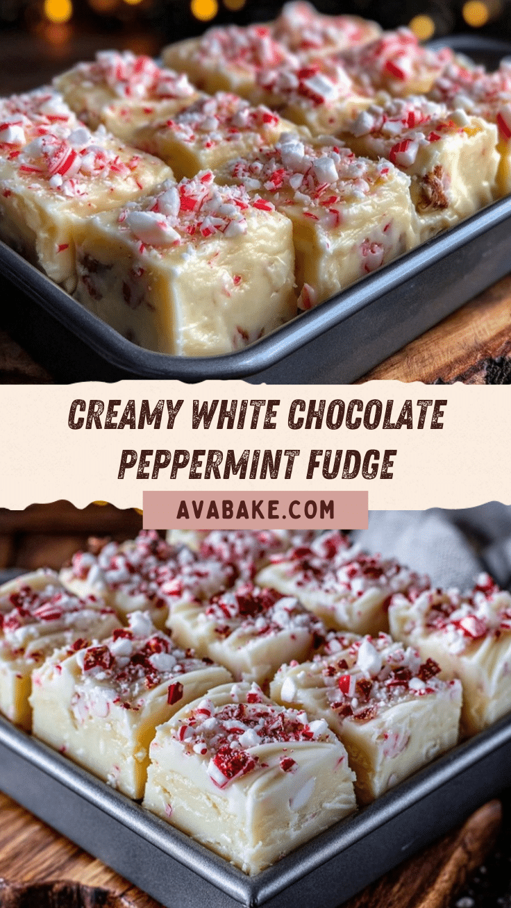 white chocolate peppermint fudge recipe