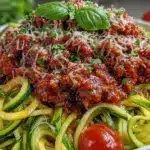 Zucchini Noodles with Turkey Bolognese - featured image