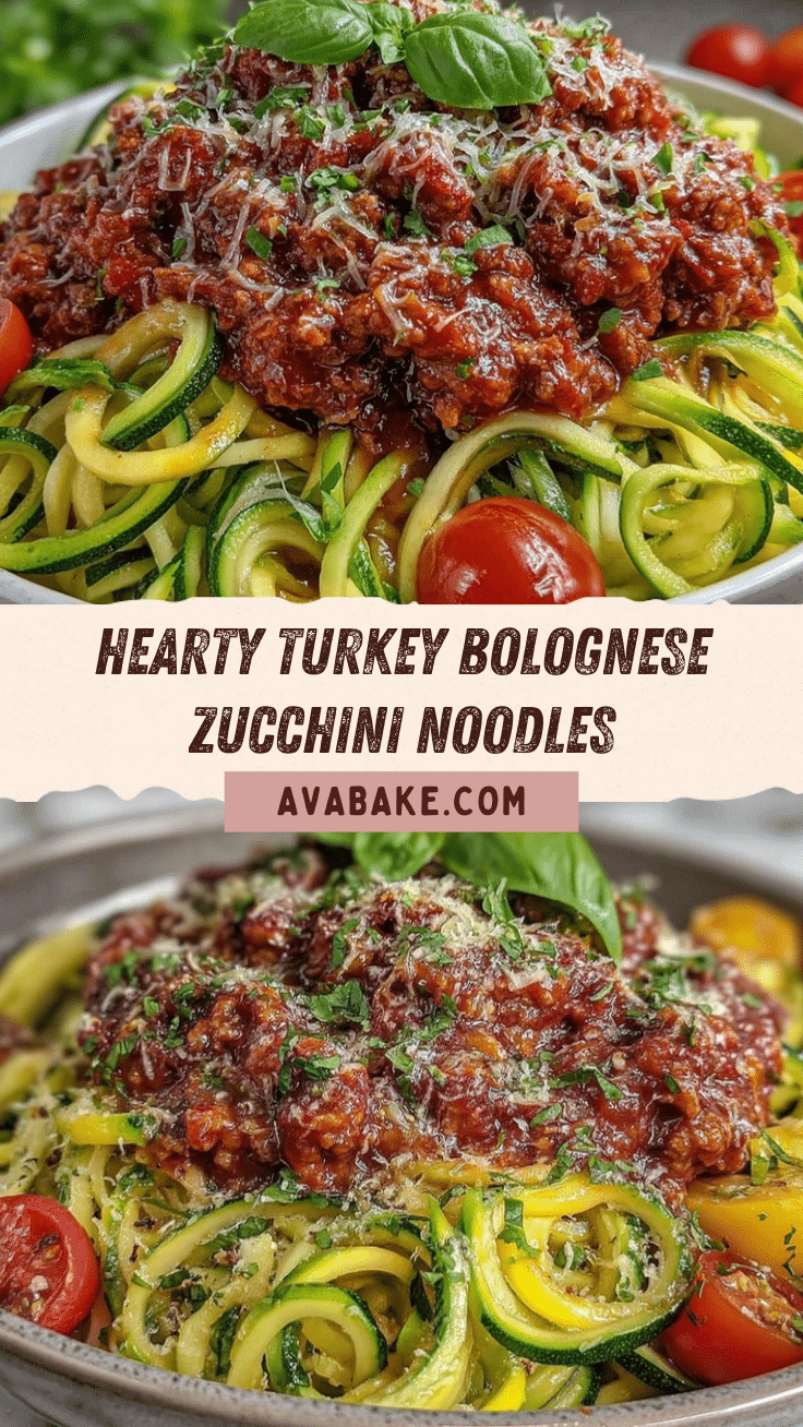 Zucchini Noodles with Turkey Bolognese recipe
