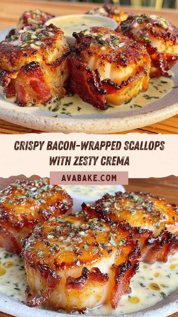 bacon-wrapped seared scallops recipe