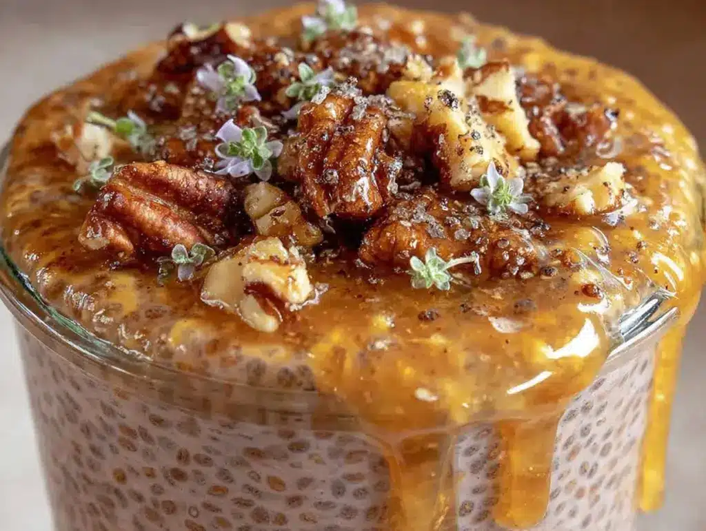 brown butter chia pudding - featured image