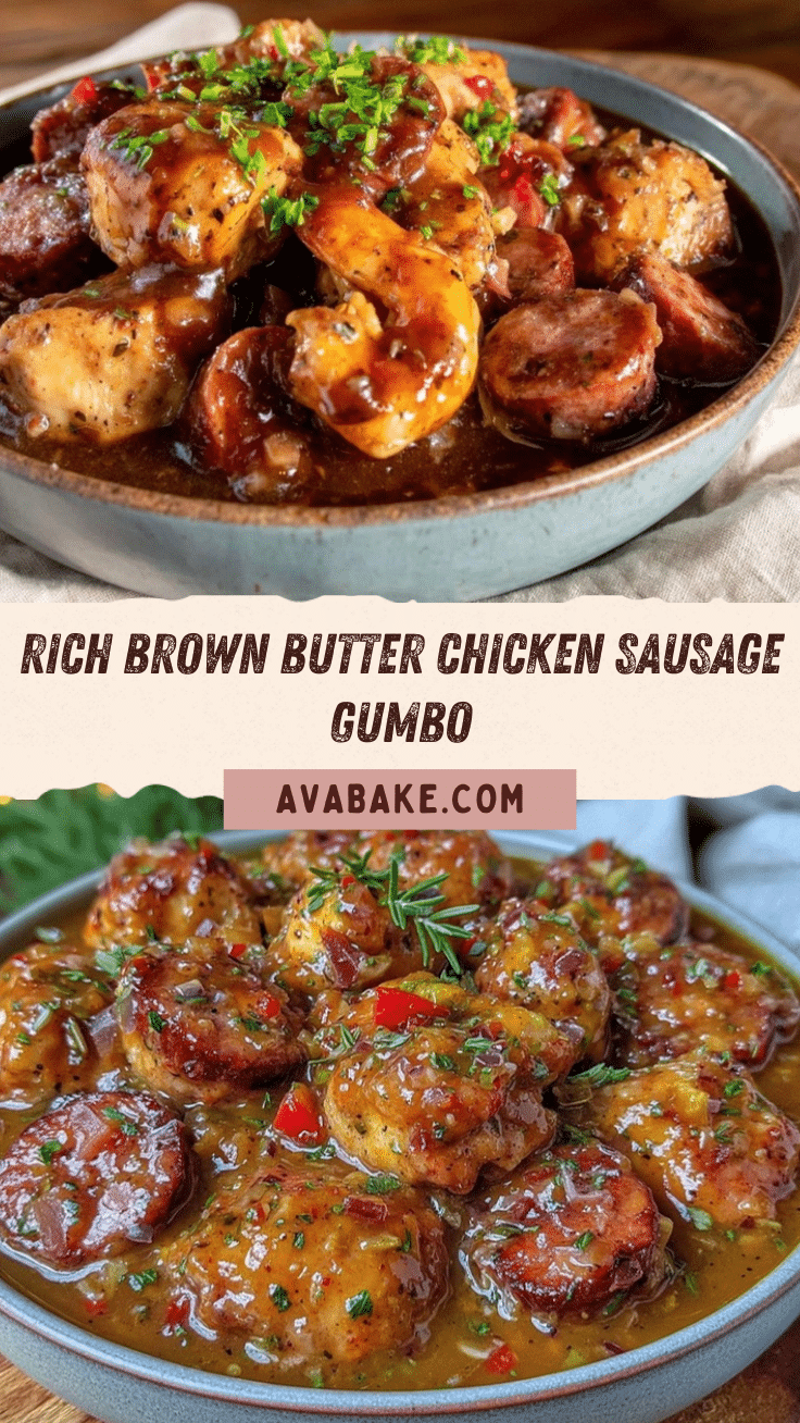 brown butter chicken and sausage gumbo recipe