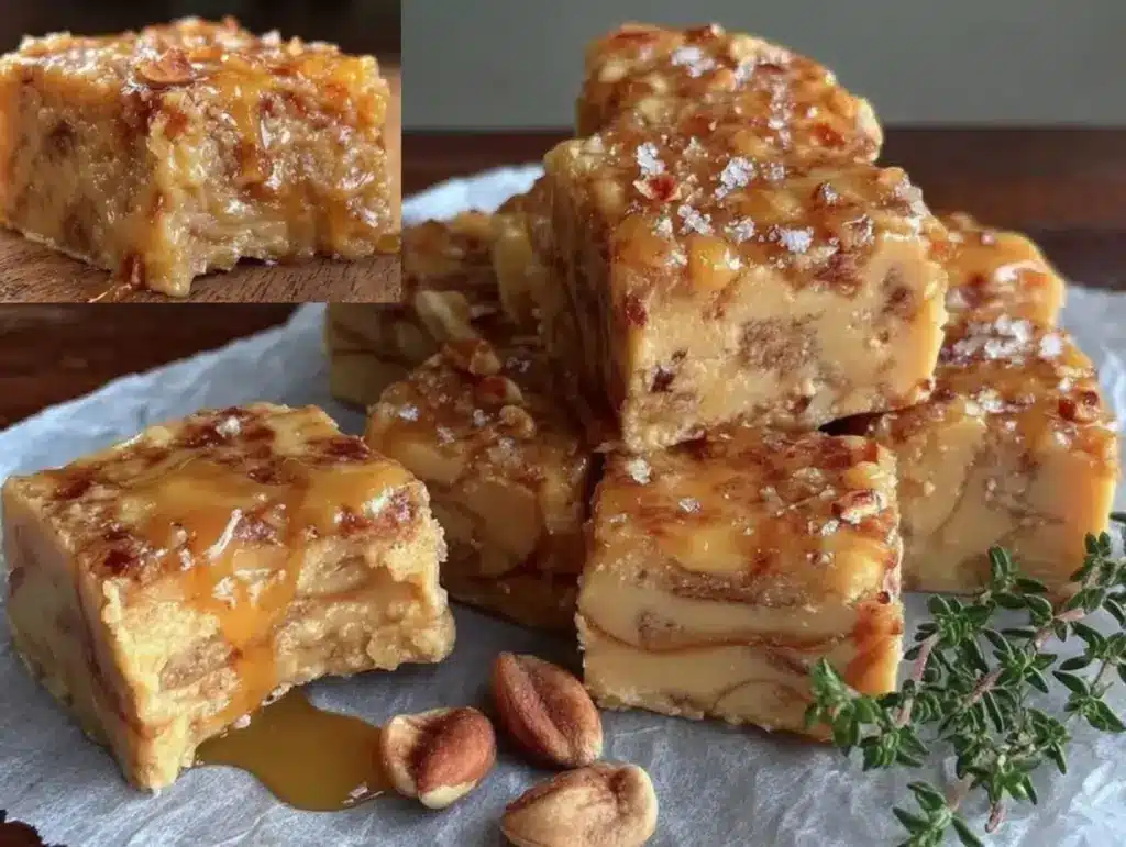 brown butter peanut butter fudge - featured image