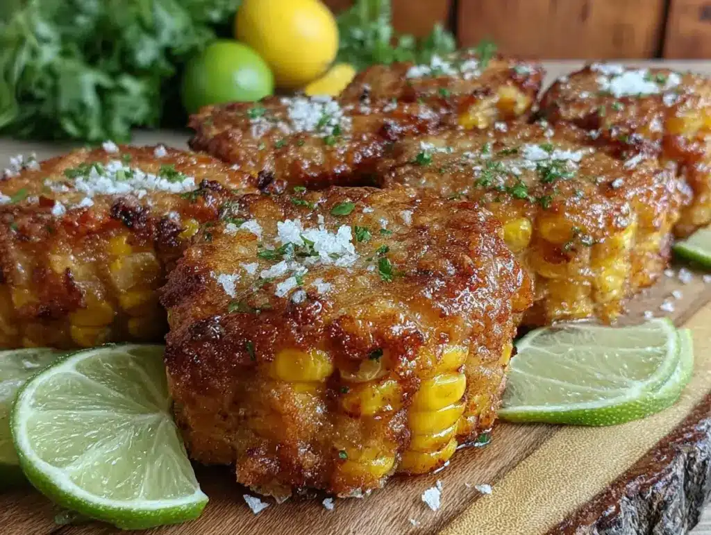 chili lime corn ribs - featured image