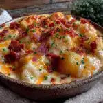 cozy creamy crockpot potato soup - featured image