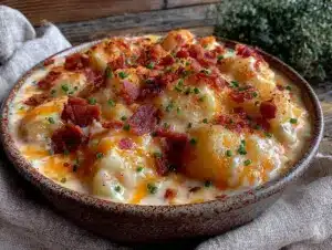 cozy creamy crockpot potato soup - featured image