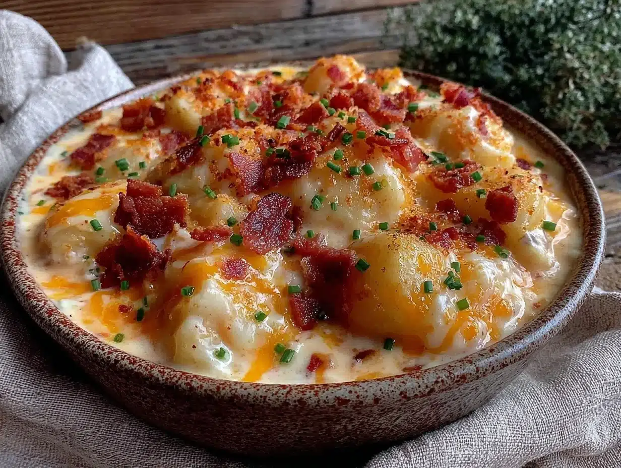 cozy creamy crockpot potato soup - featured image