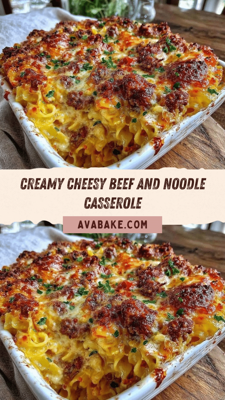 creamy beef and noodle casserole recipe
