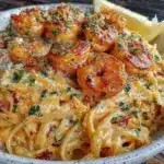 creamy cajun shrimp pasta - featured image