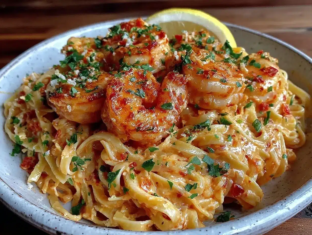 creamy cajun shrimp pasta preparation steps