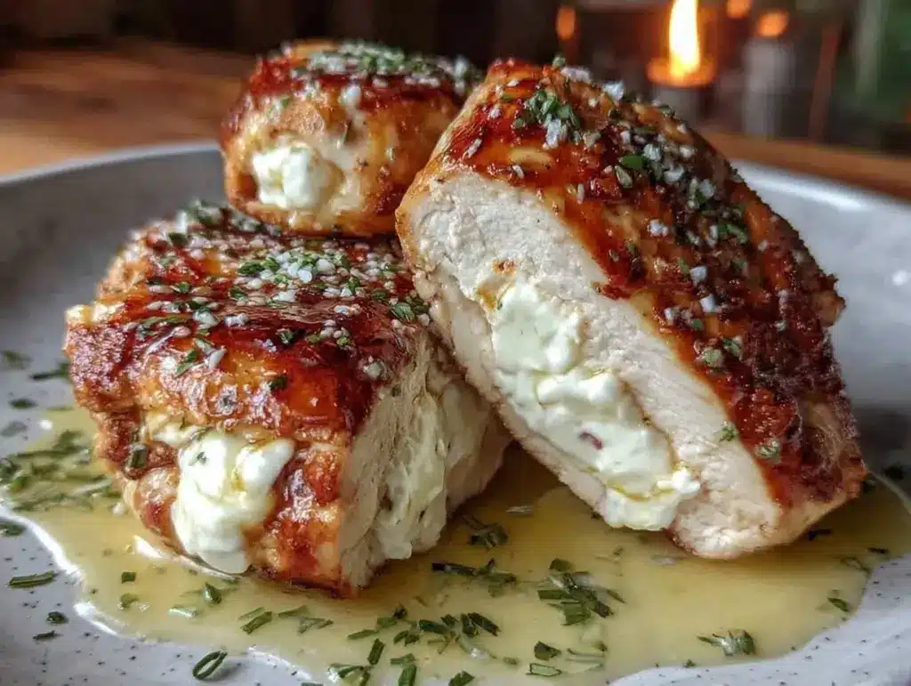 creamy cheese-stuffed chicken breast - featured image