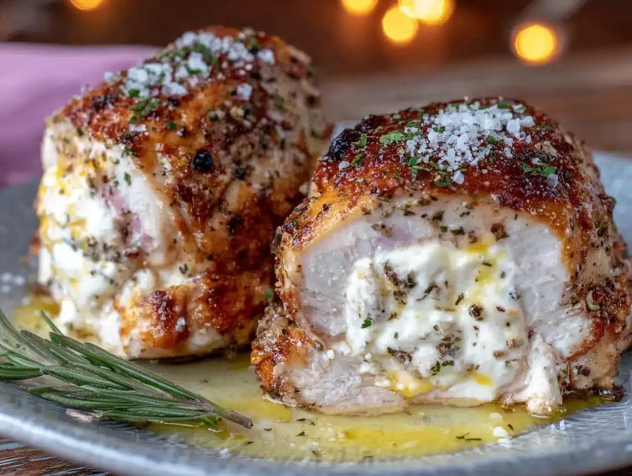 creamy cheese-stuffed chicken breast preparation steps