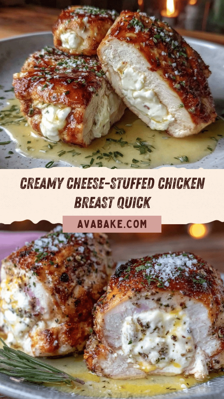 creamy cheese-stuffed chicken breast recipe