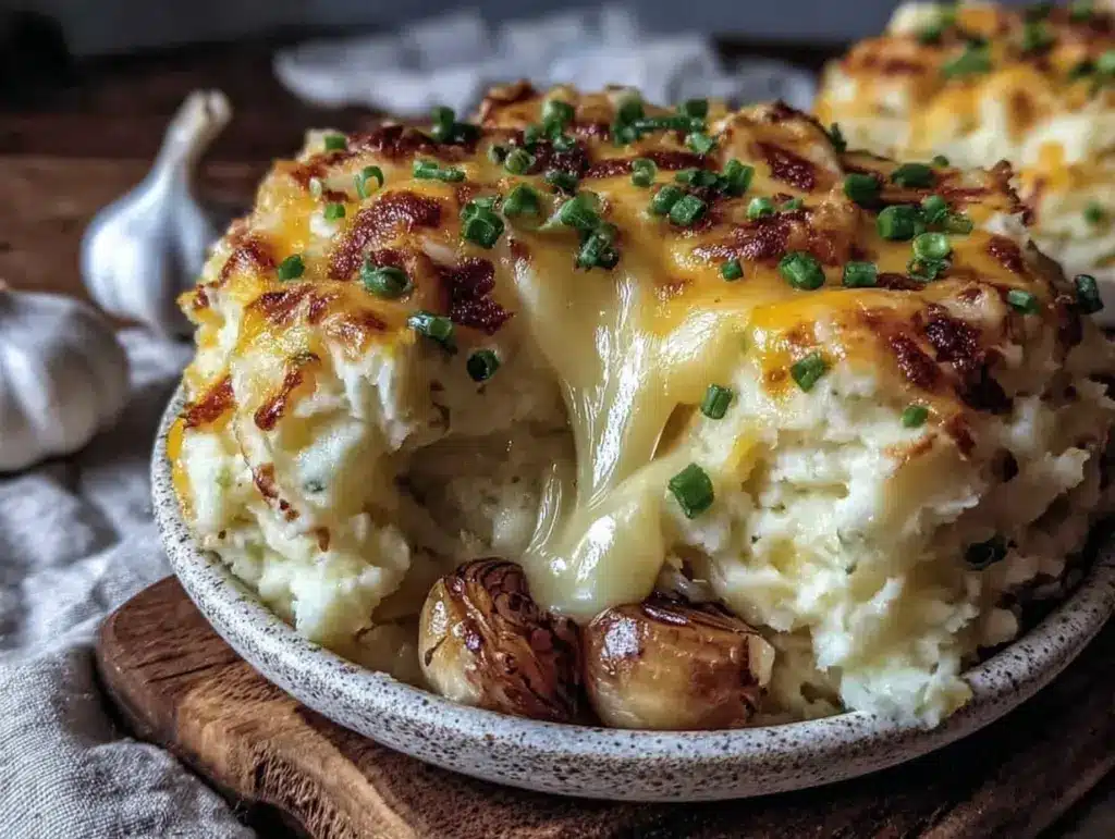 creamy cheese-stuffed colcannon mash - featured image