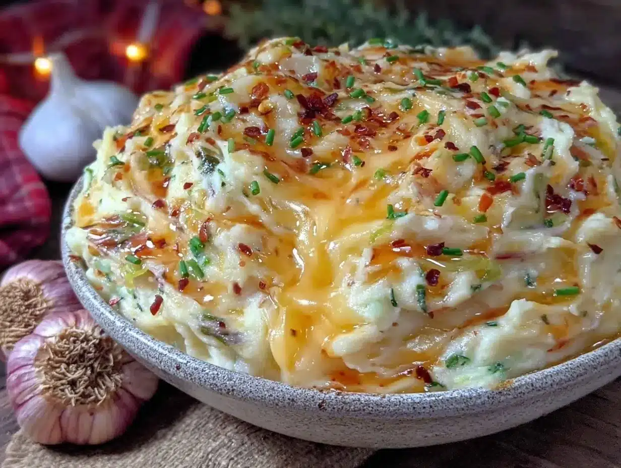 creamy cheese-stuffed colcannon mash preparation steps