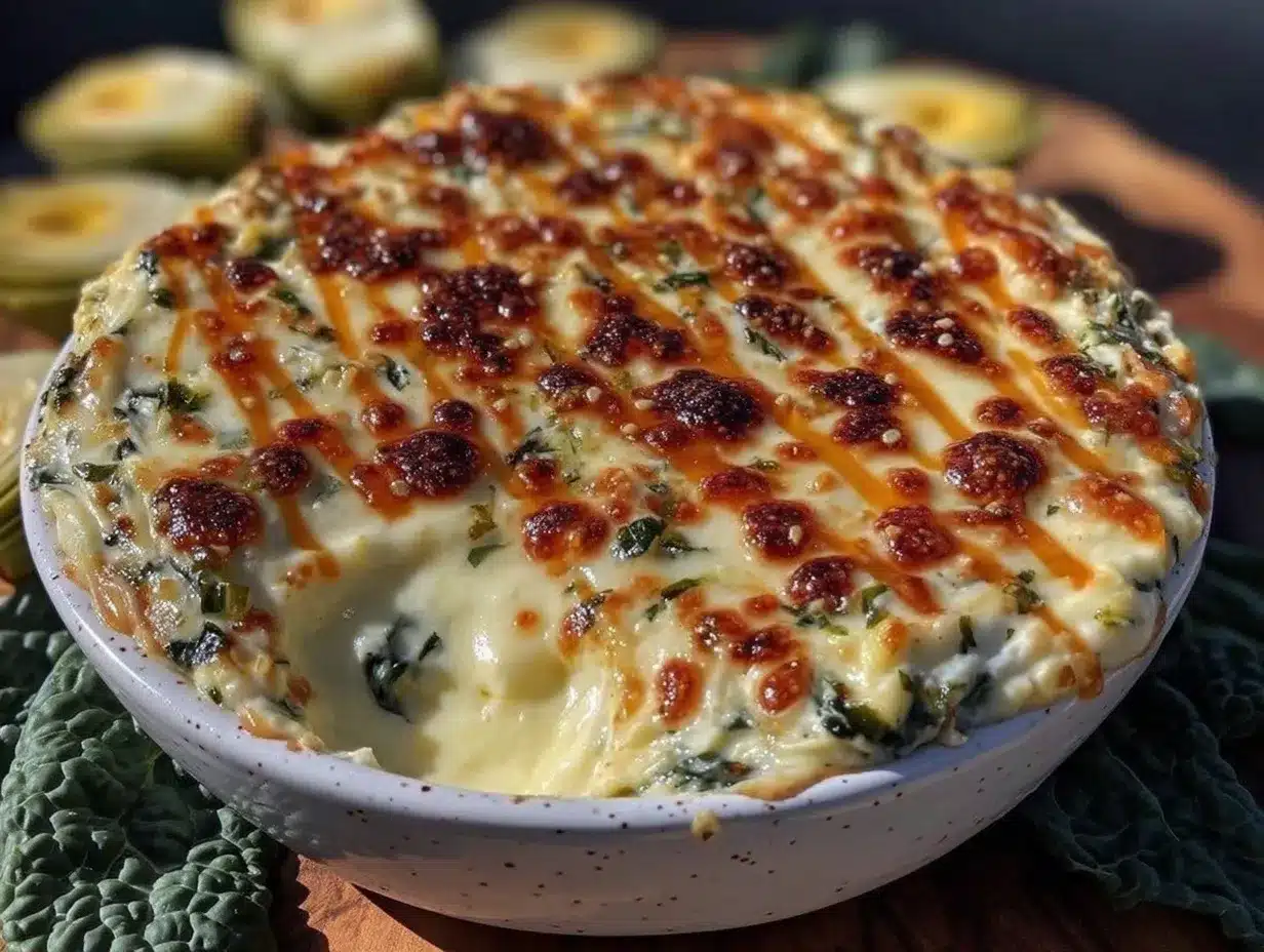 creamy keto spinach artichoke dip preparation steps