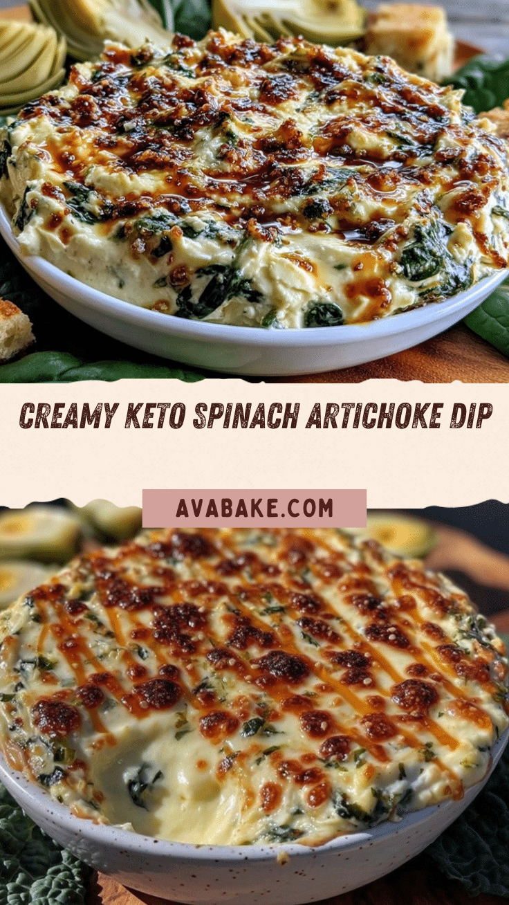 creamy keto spinach artichoke dip recipe
