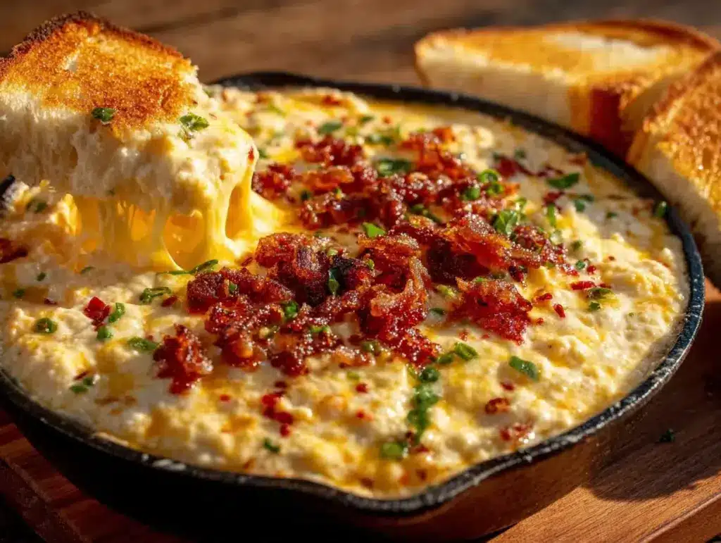 creamy one-pot skillet queso - featured image