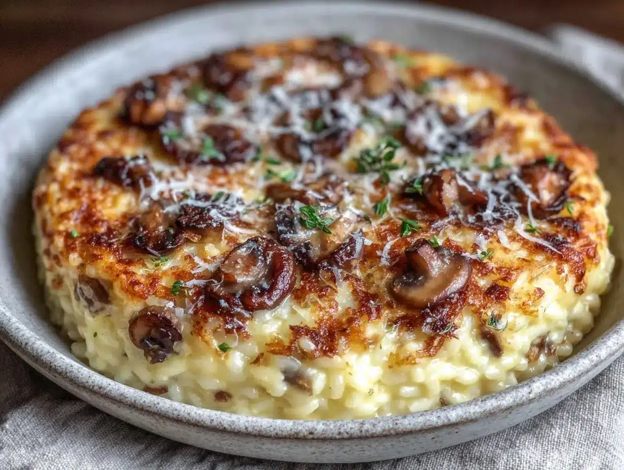 creamy overnight mushroom risotto preparation steps