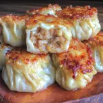 creamy pork dumplings - featured image