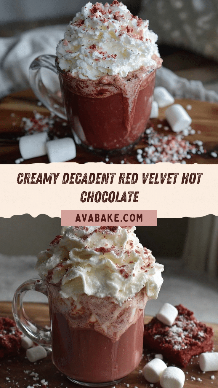 creamy red velvet hot chocolate recipe