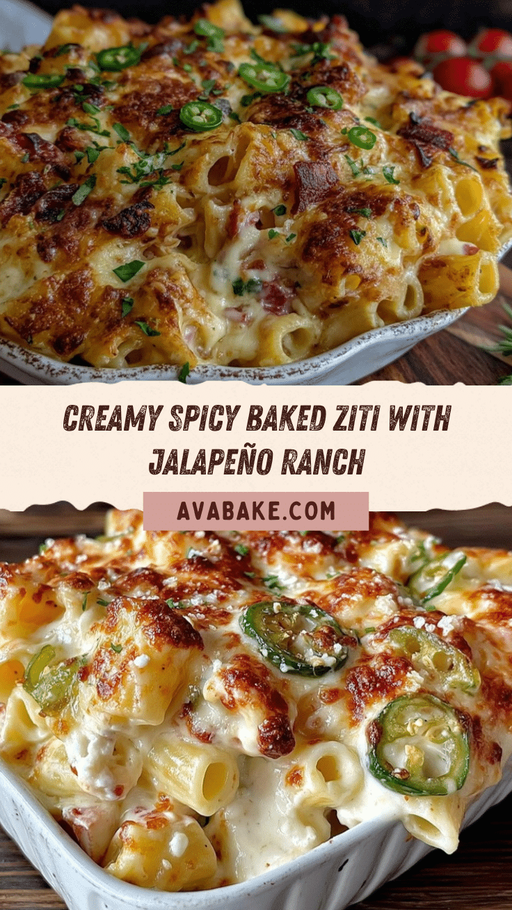 creamy spicy baked ziti recipe