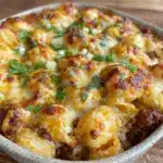 creamy taco pasta bake - featured image