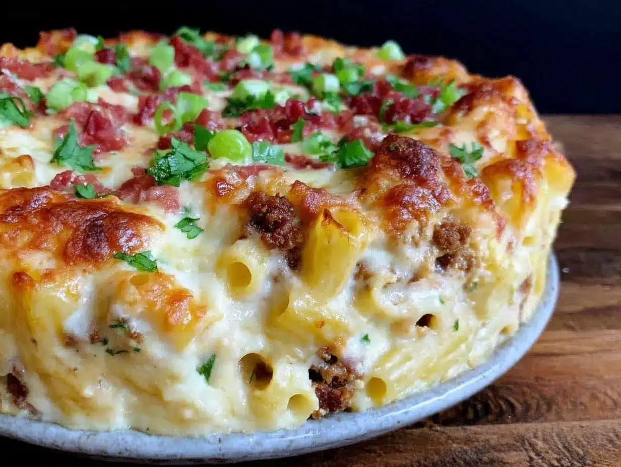 creamy taco pasta bake preparation steps