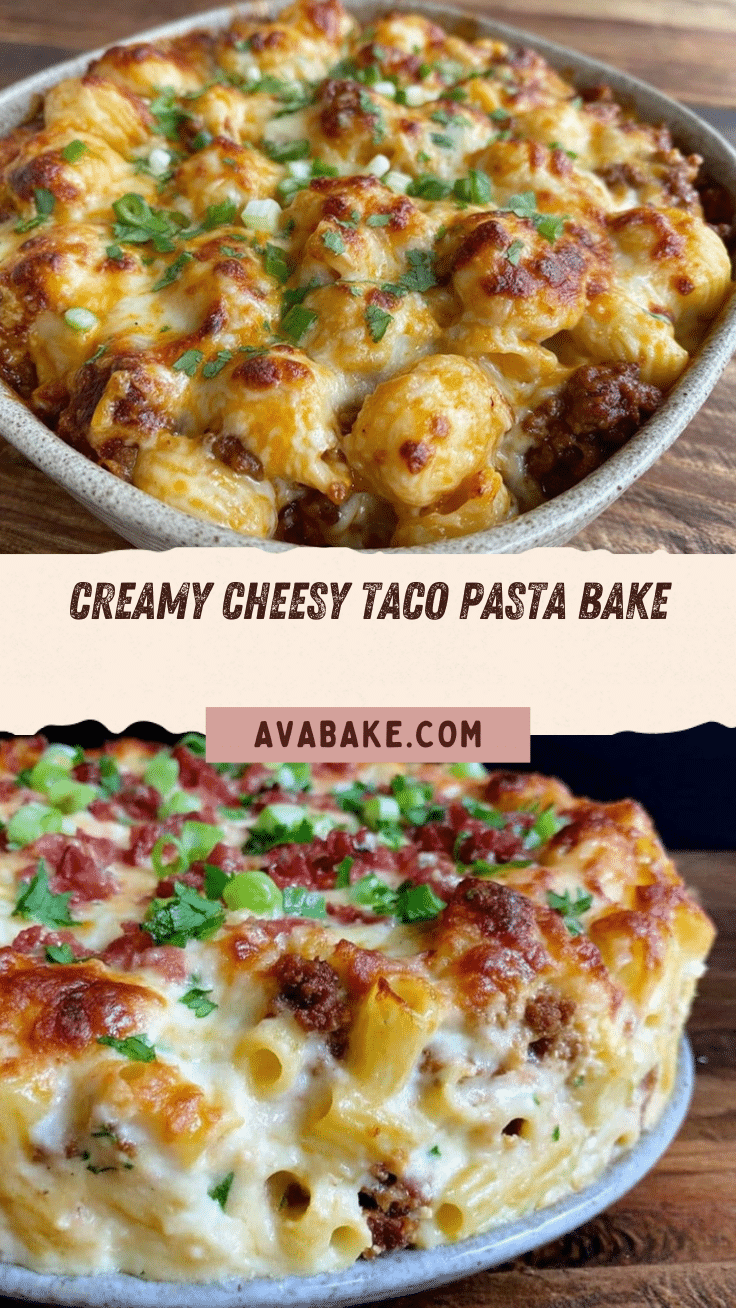 creamy taco pasta bake recipe