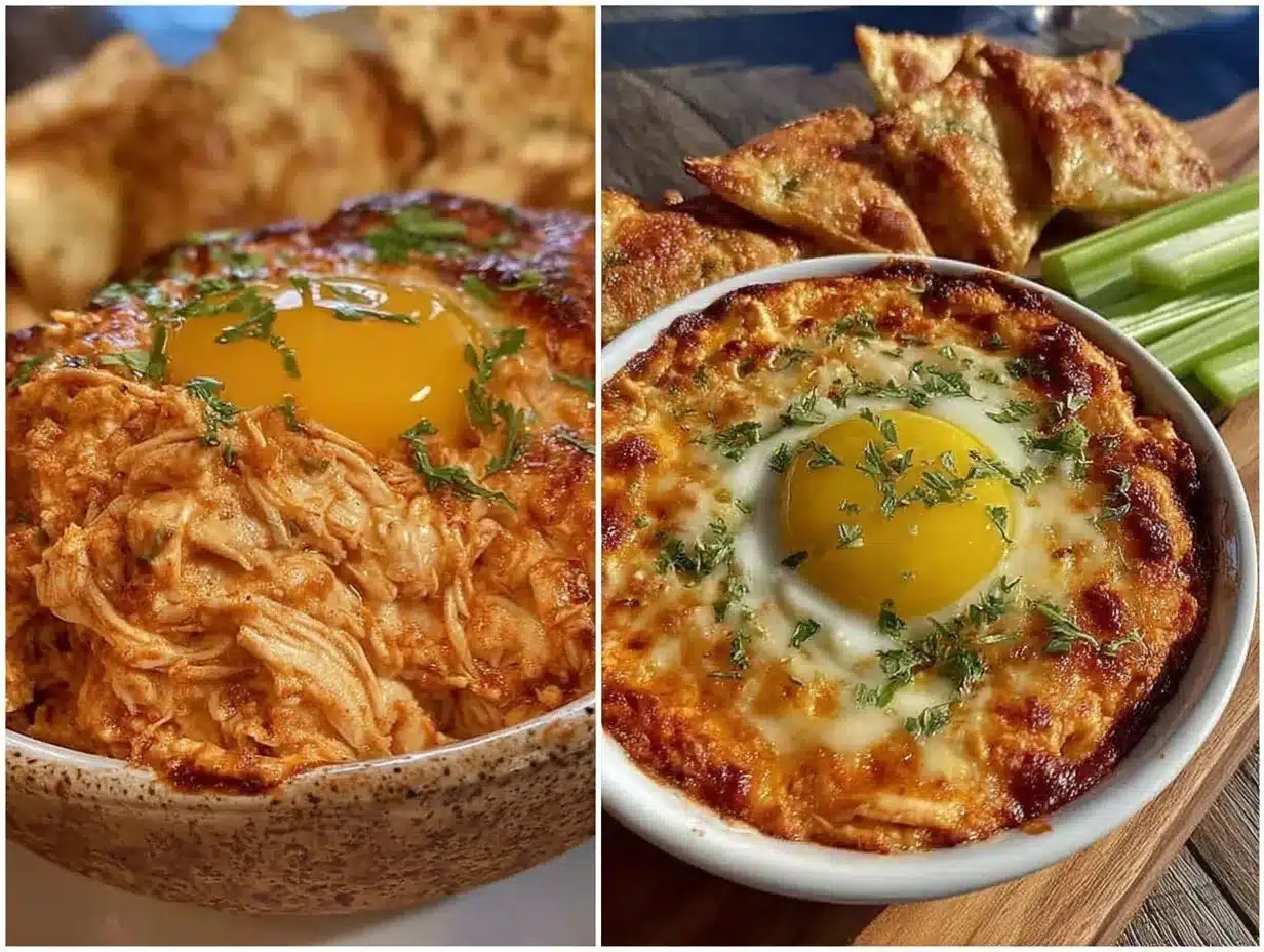 crispy air fryer buffalo chicken dip preparation steps