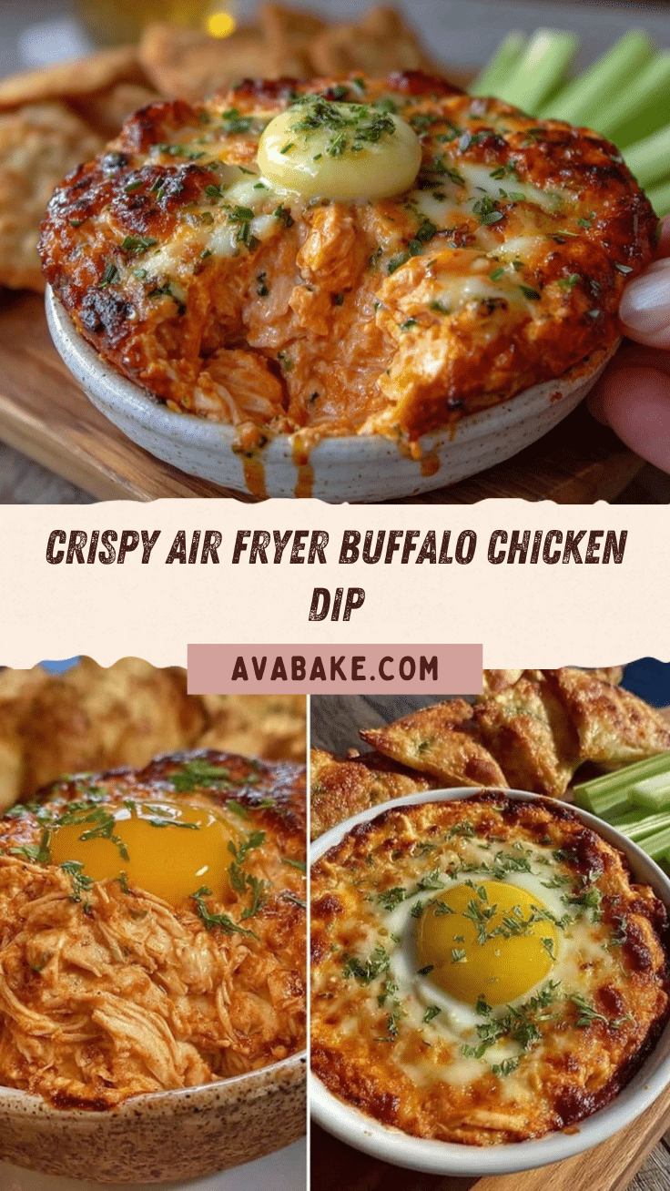 crispy air fryer buffalo chicken dip recipe