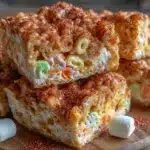 crispy air fryer lucky charms treats - featured image