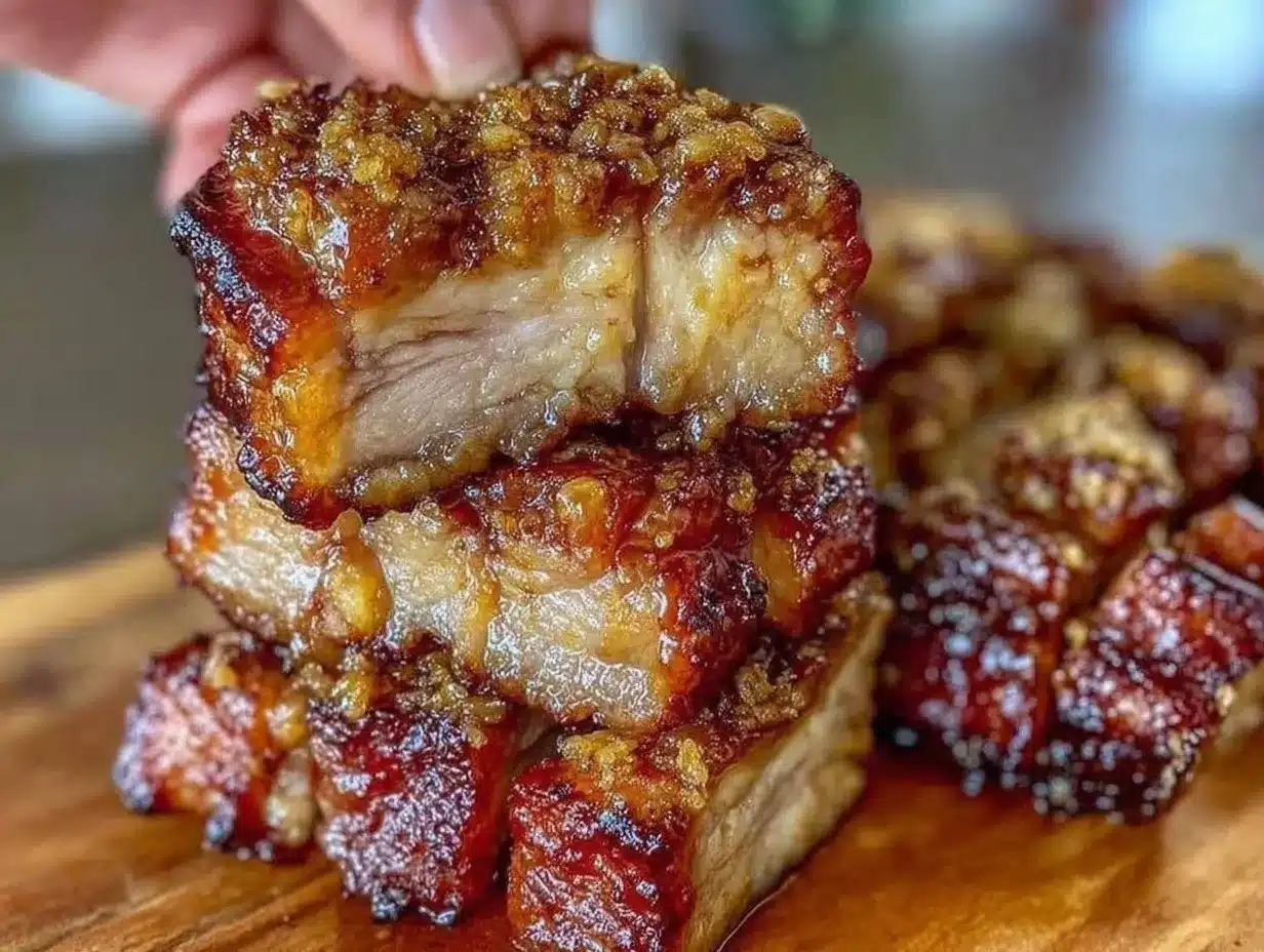 crispy brown butter char siu pork preparation steps