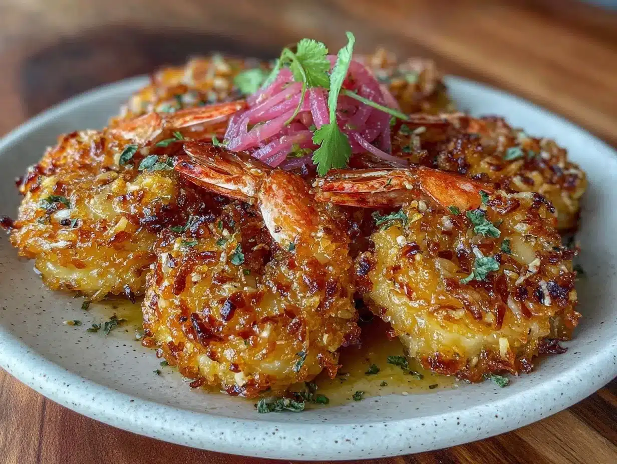 crispy brown butter coconut shrimp preparation steps