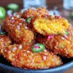 crispy hot honey jalapeño poppers - featured image