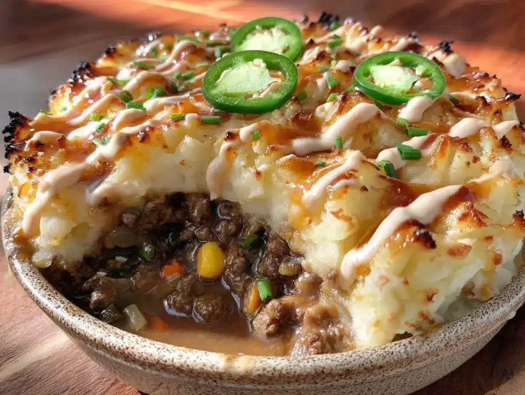 crispy hot honey shepherd’s pie - featured image