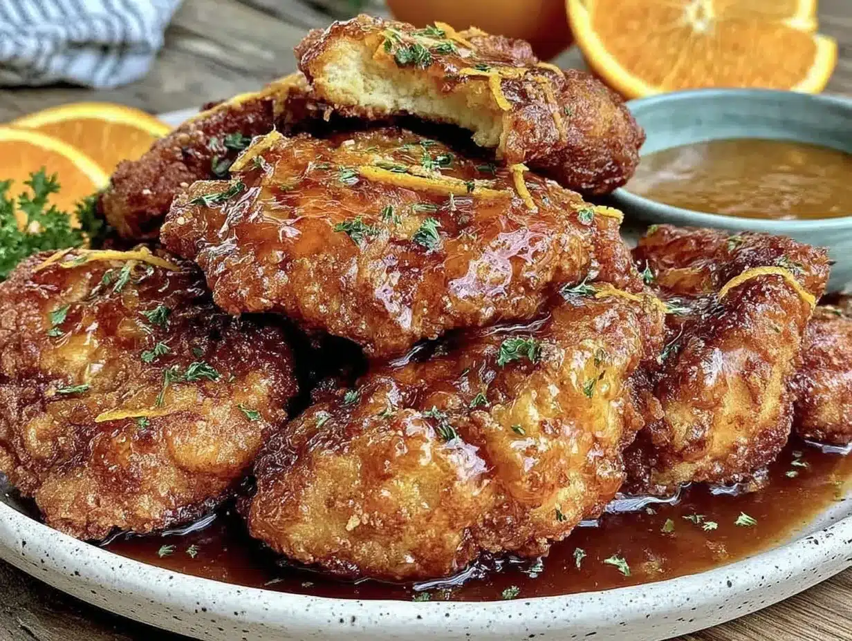 crispy keto orange chicken preparation steps