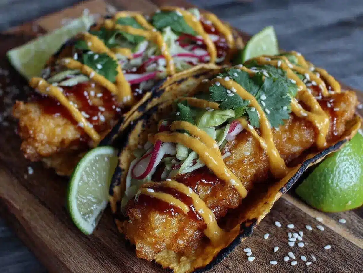 crispy no-mixer fish tacos preparation steps