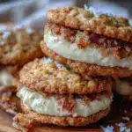 crispy no-mixer oatmeal cream pies - featured image
