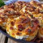 crispy skillet chicken bacon ranch pinwheels - featured image