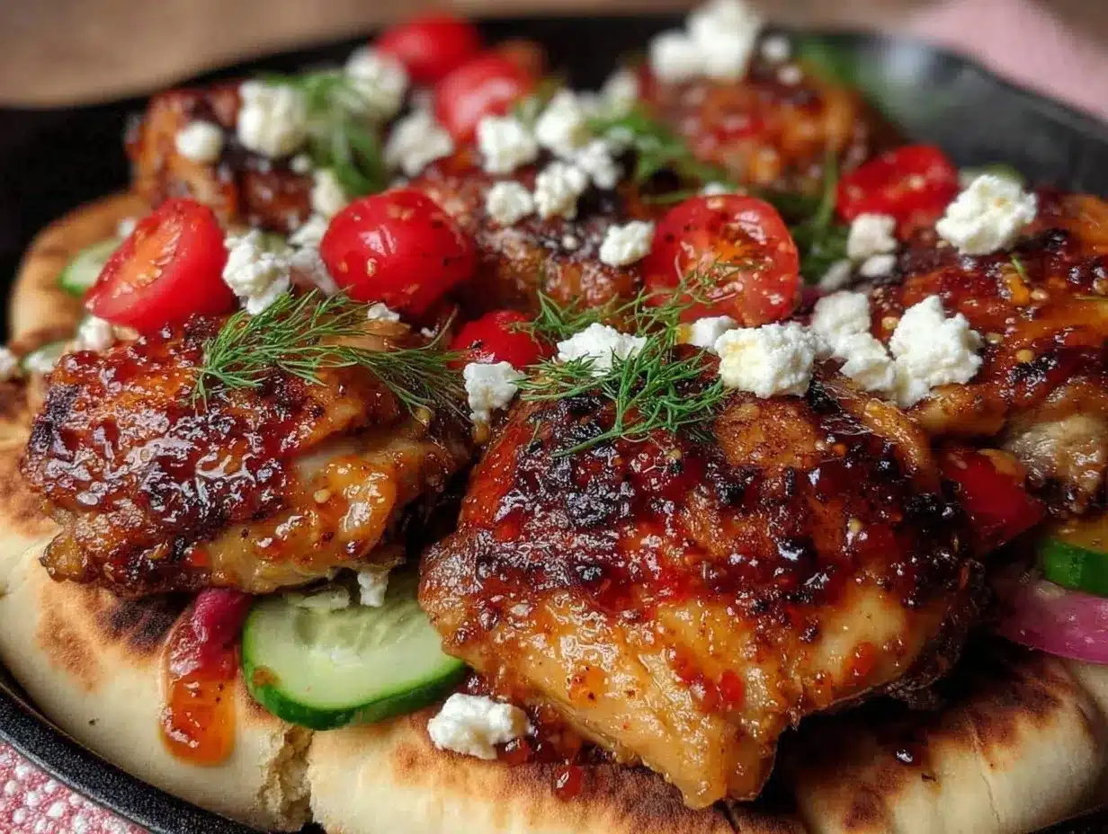 crispy skillet greek chicken pita preparation steps