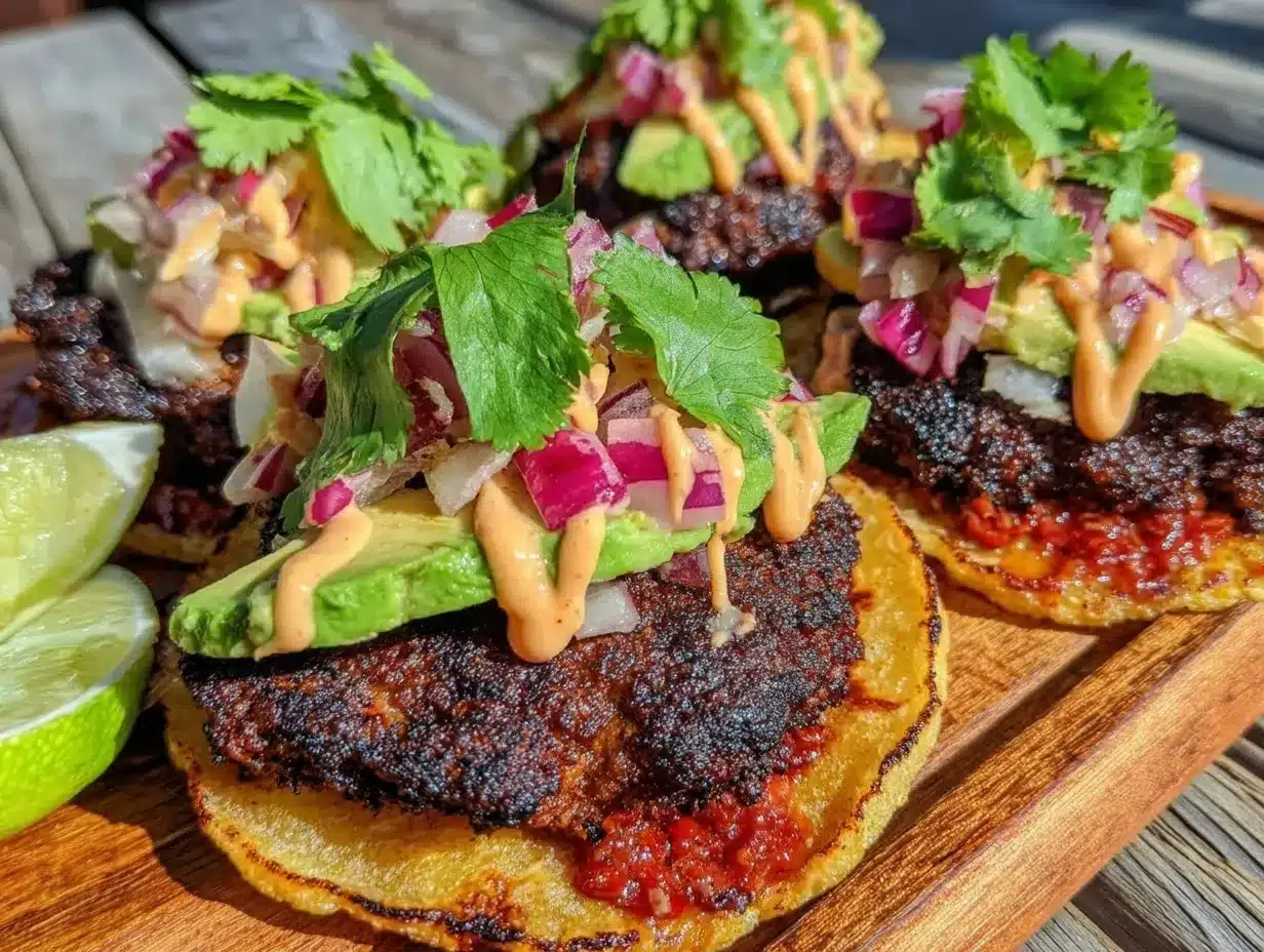 crispy smash burger tacos preparation steps