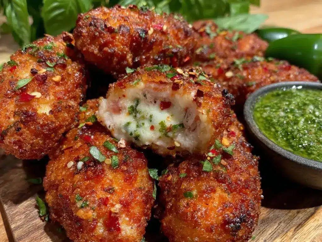 crispy spicy jalapeño poppers - featured image