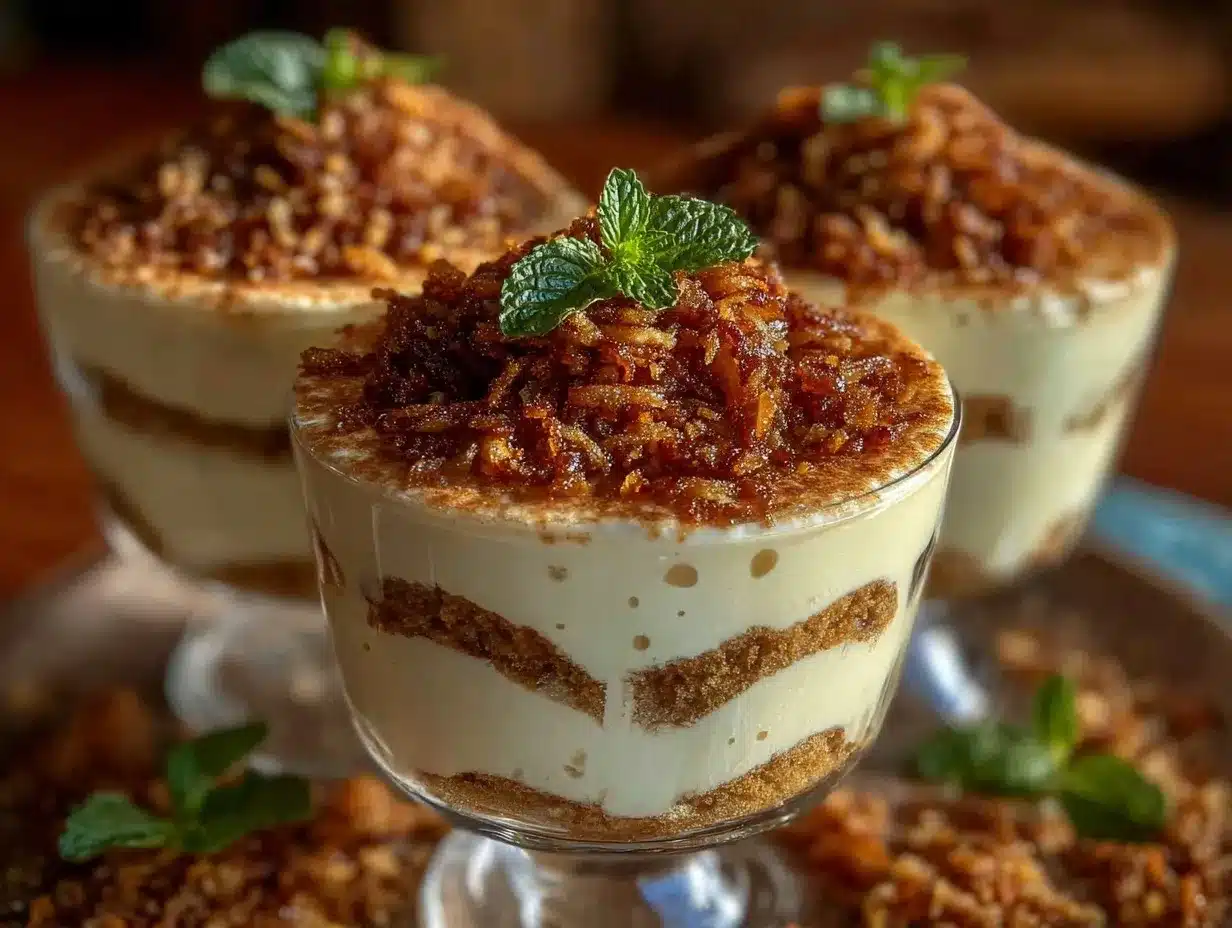 crispy tiramisu cups preparation steps