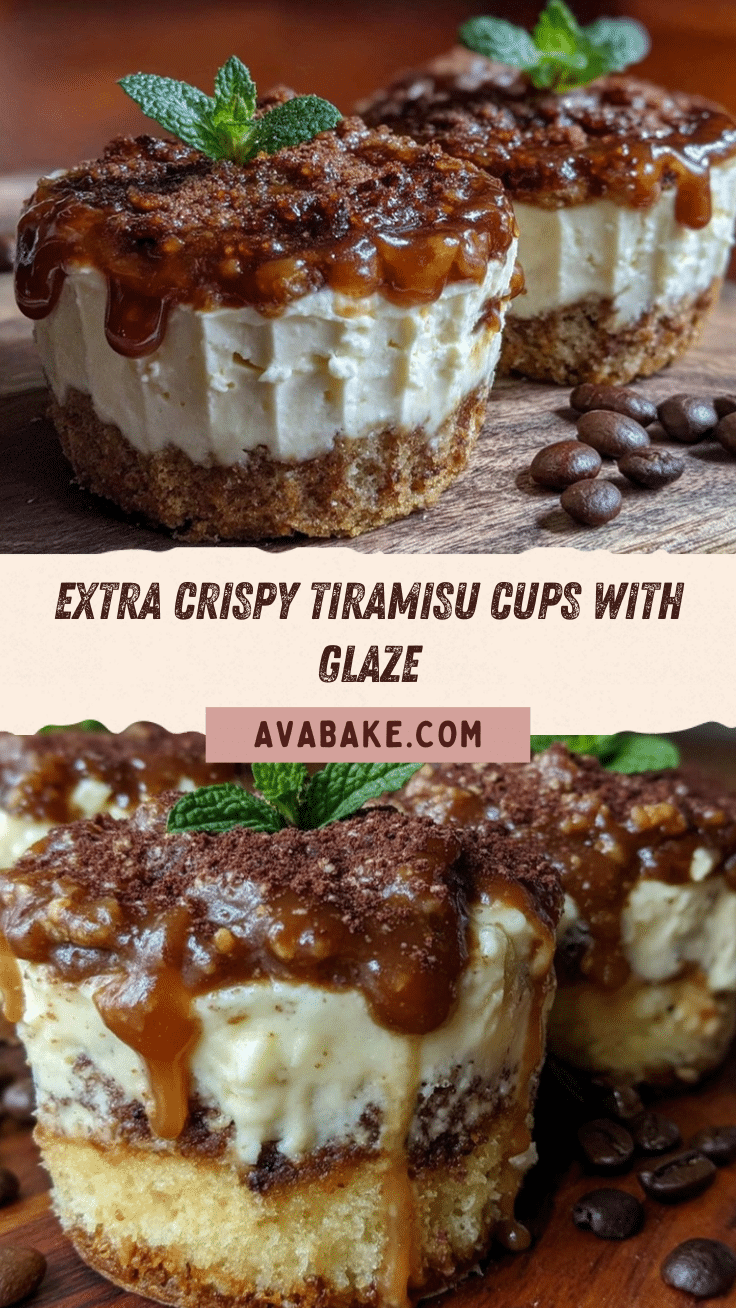 crispy tiramisu cups recipe