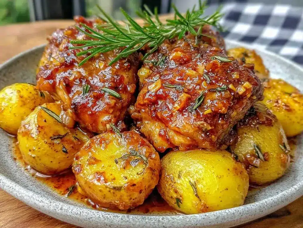 crockpot honey garlic chicken - featured image