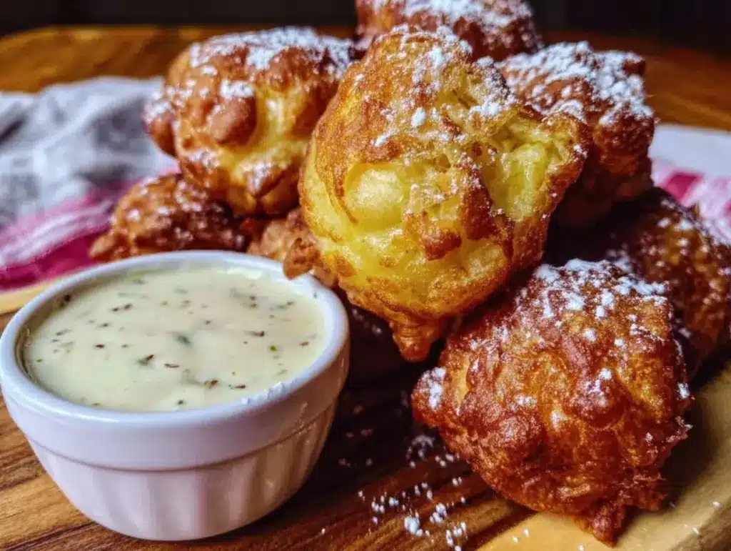 easy crispy beignets - featured image