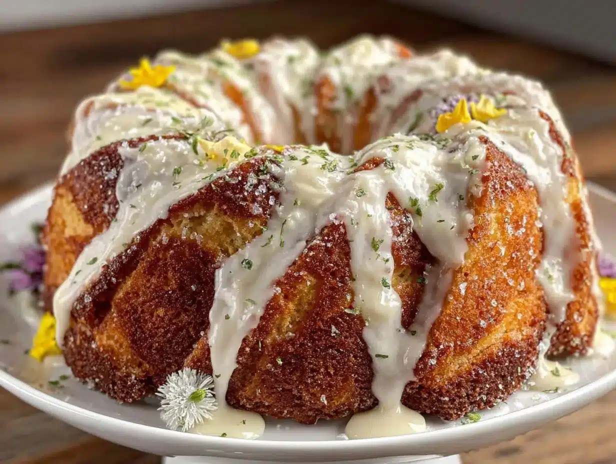 fluffy lemon bundt cake preparation steps