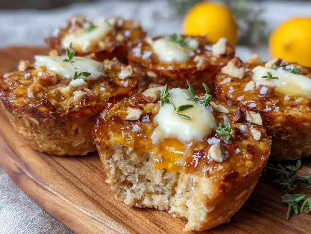 healthy high-protein baked oatmeal cups - featured image