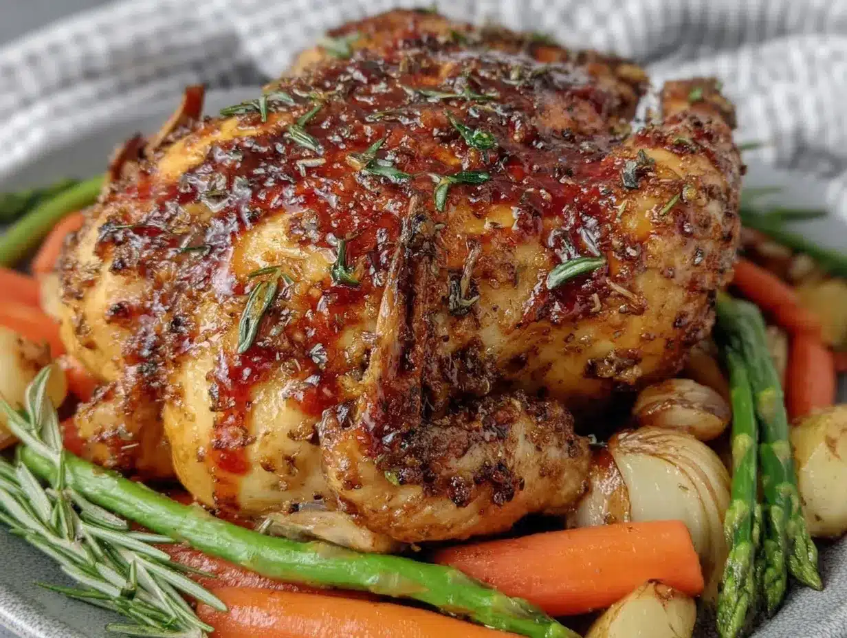 honey butter herb roasted chicken preparation steps
